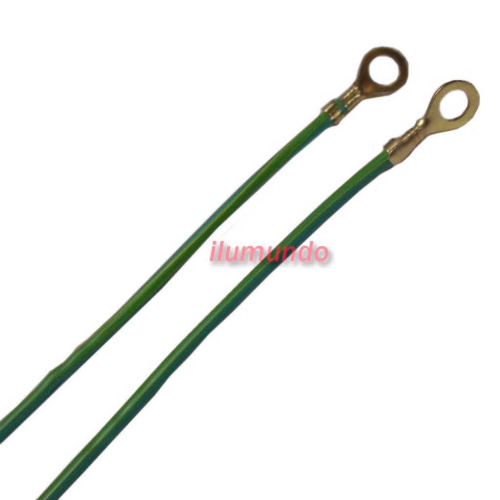 Cable descarga a tierra 20 cm (ojalillo 5 mm)