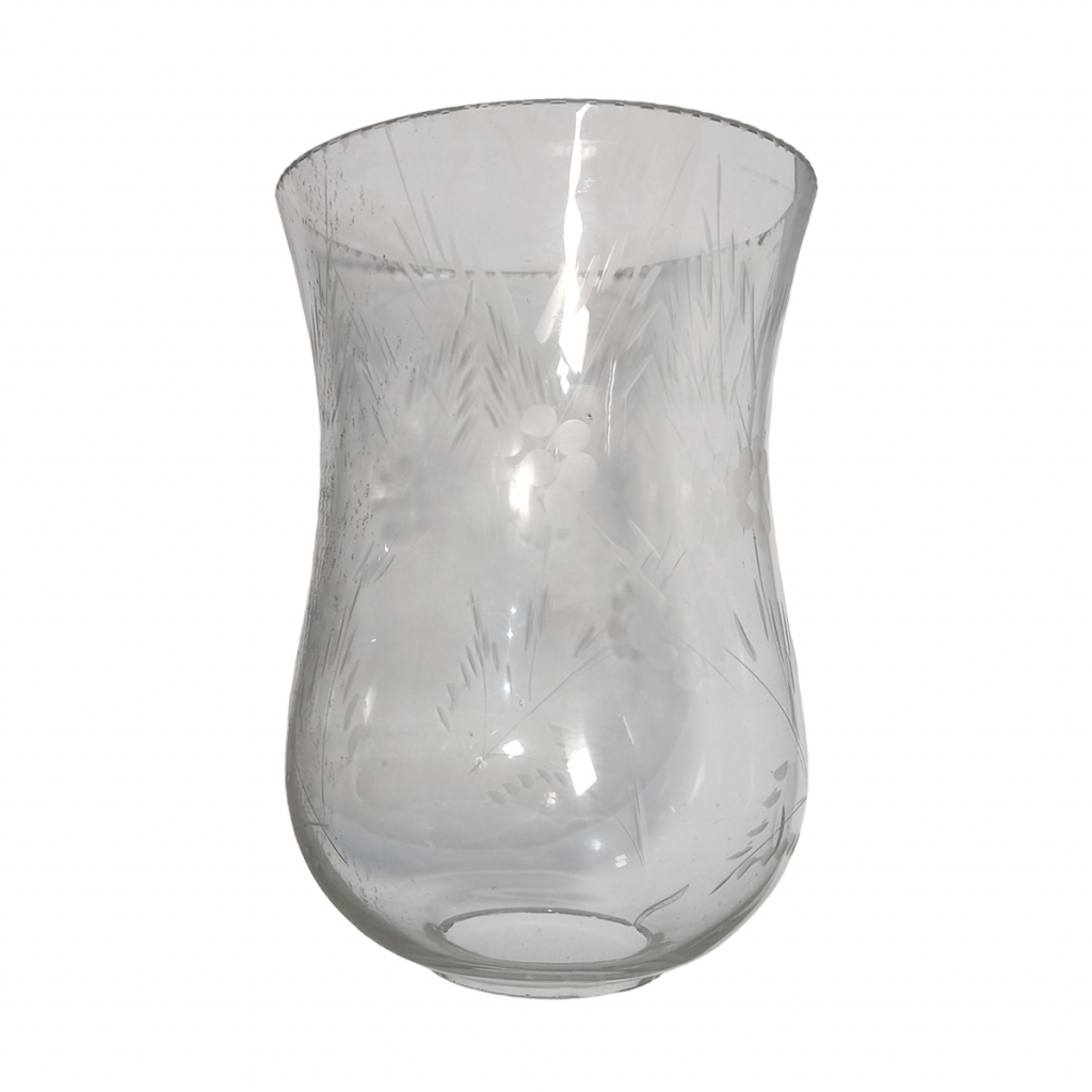 Fanal Pulpero 19 cm vidrio Tallado Incoloro