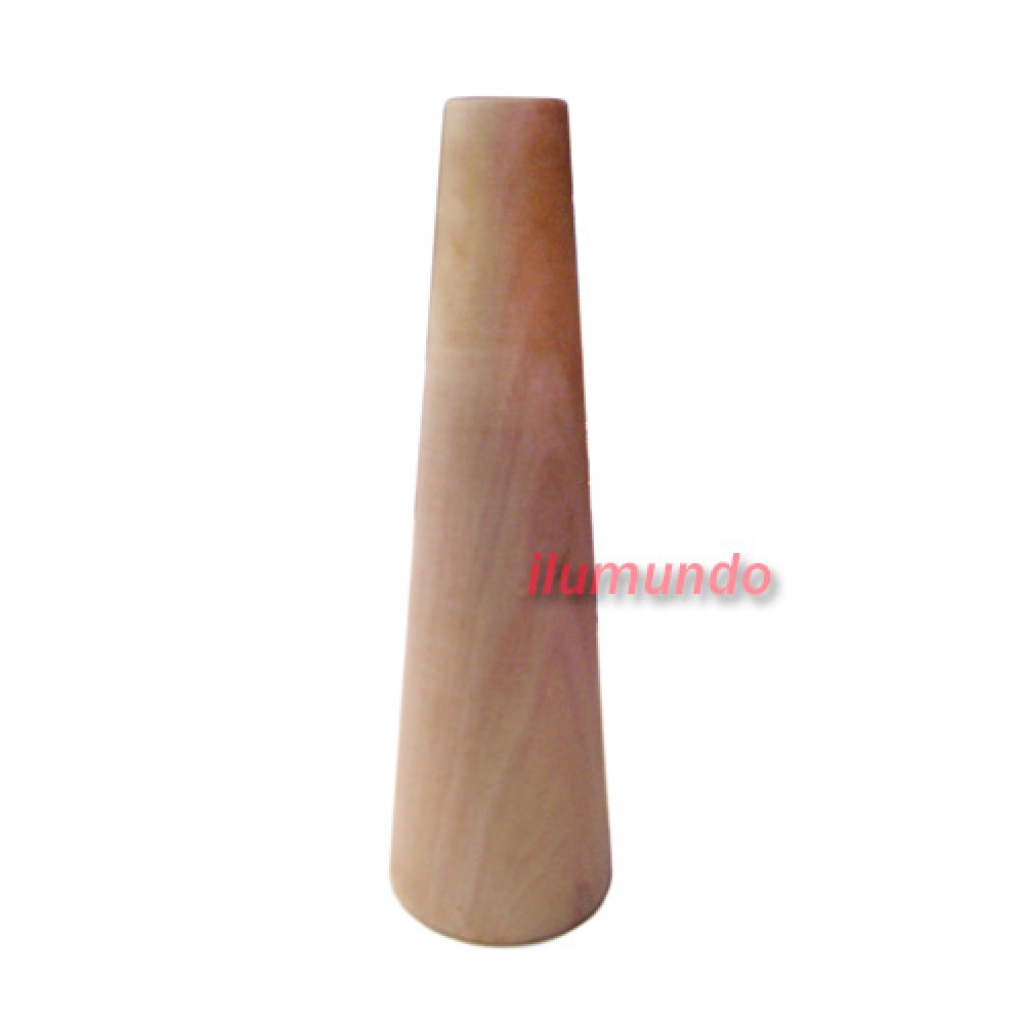 Cono de madera CRUDO x 20cm