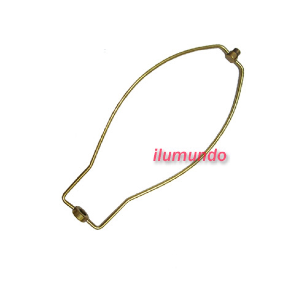 Lira cerrada 25 cm 1 luz (bronce)