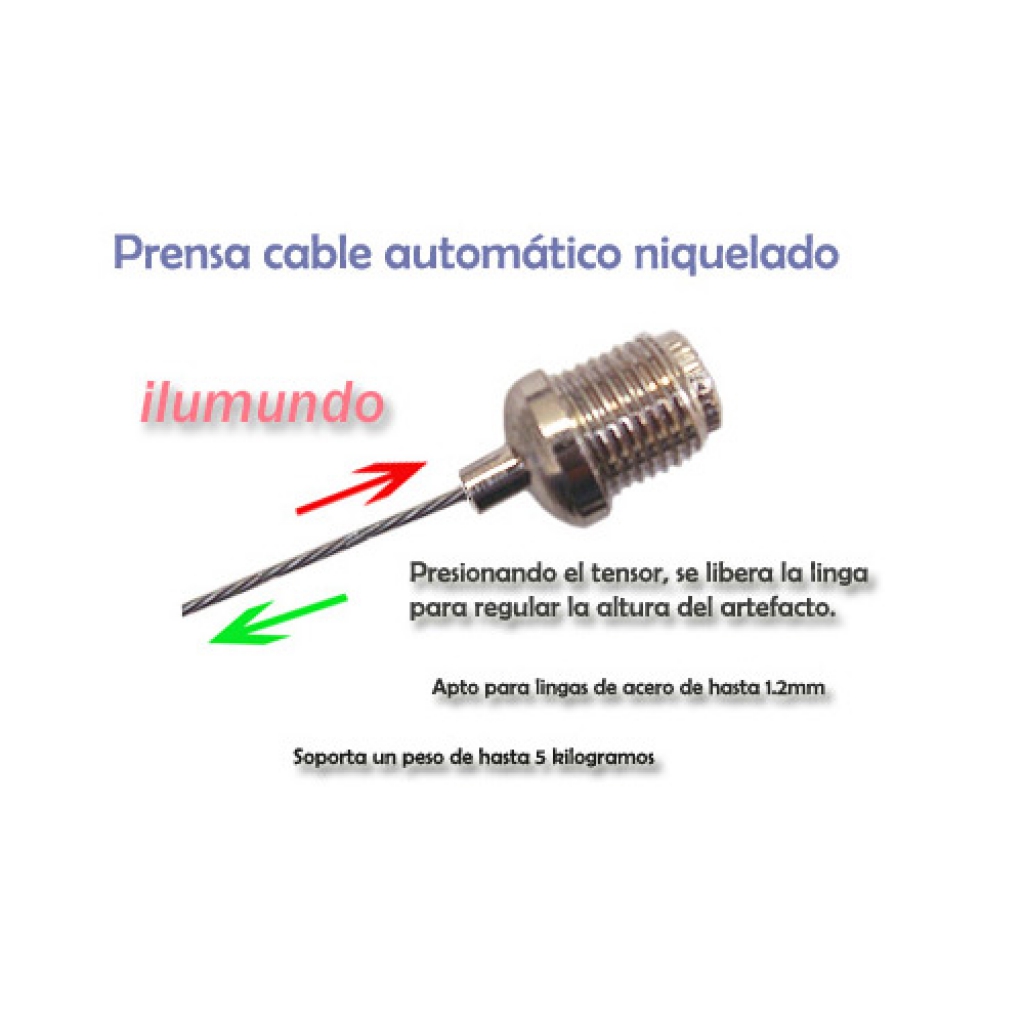 Prensacable niquelado automatico