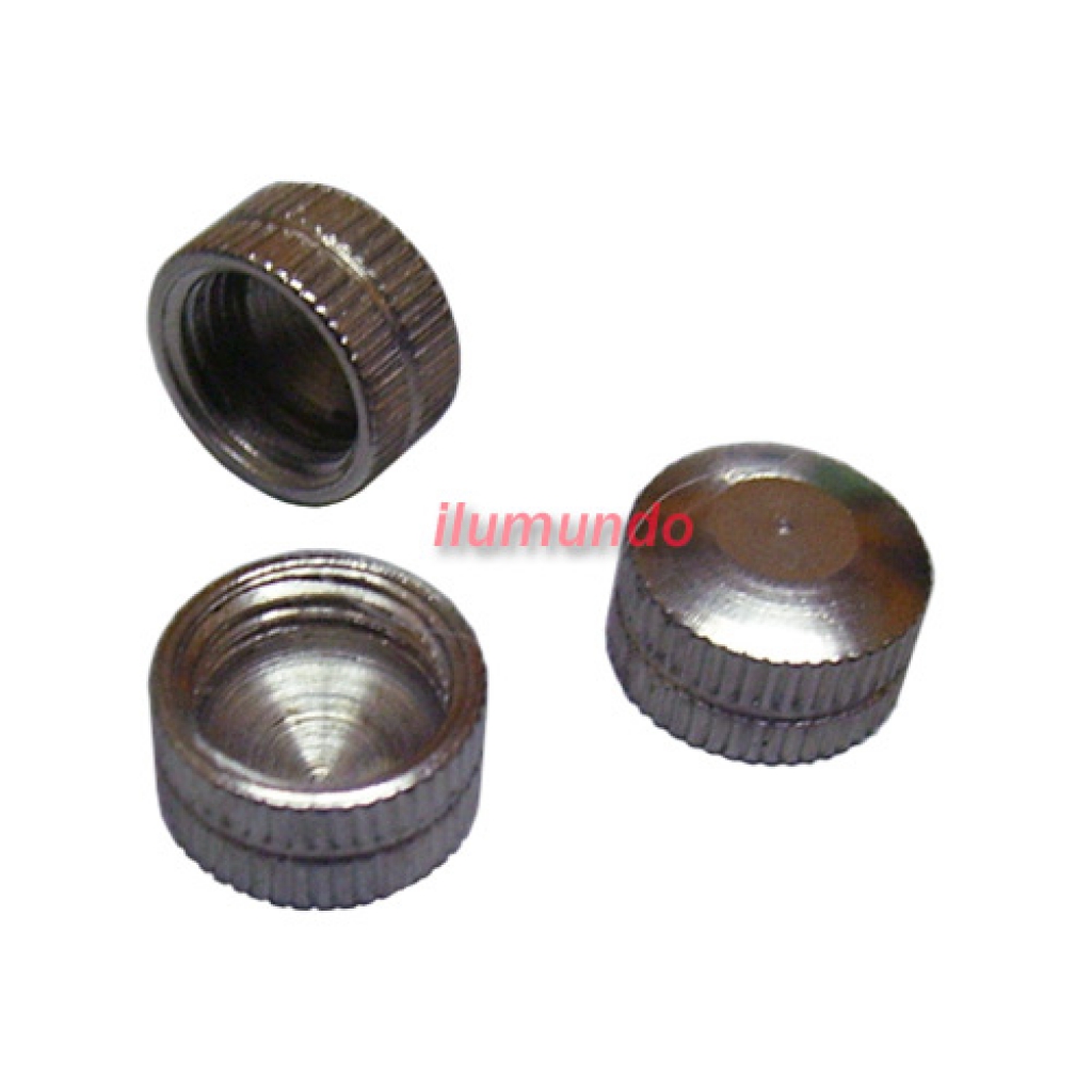 Perilla moleteada ciego niquel