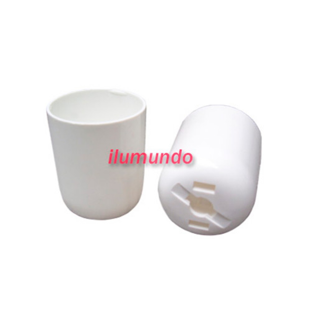 Capuchón Plástico liso E27 Blanco