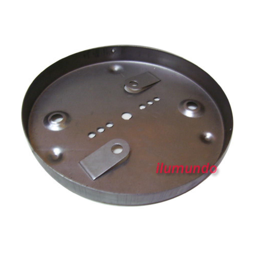 Plafon escolar 18 cm hierro crudo