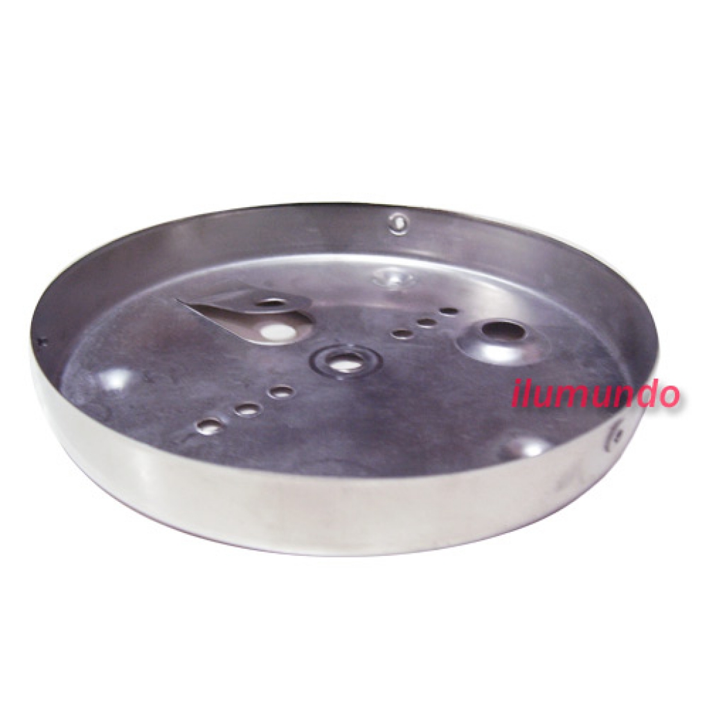 Base escolar de 15 cm hierro cromado